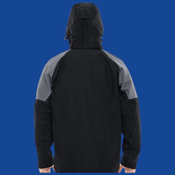 North End Sport Men's Size XL Black/Carbon Seam-Sealed Waterproof Shell Jacket - Picture 9 of 16